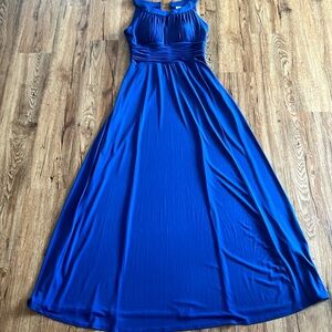 Signature by Sangria size 10 Vintage formal blue Maxi Dress by